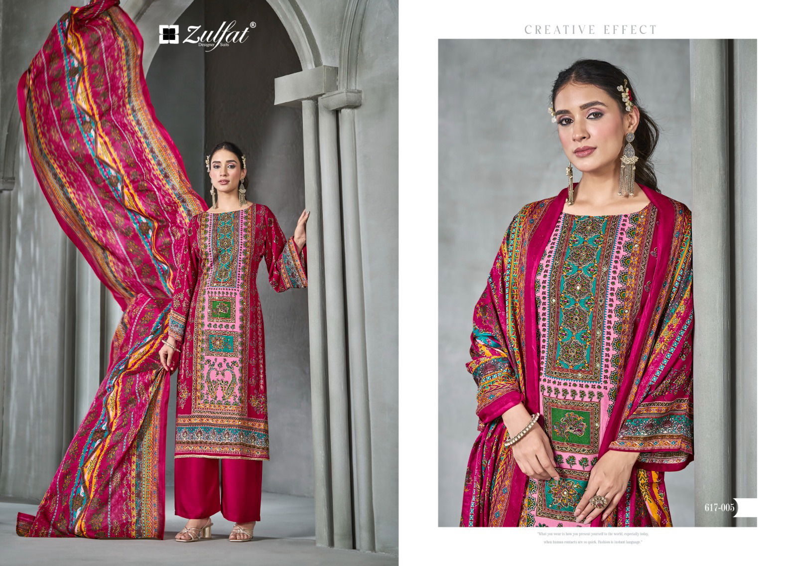 Aayat Vol 13 By Zulfat Viscose Printed Dress Material Wholesale Shop In Surat